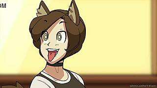 Bombshell Barista Part 2 by Tailblazer Gets Wild! Who Can Resist This Bound Cartoon Babe in Public?