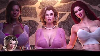 Stepmother and Step Aunty Get Naughty at Bar in 3D Hentai