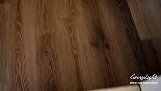 Step Mom Caught Son Jerking Off, Helps Him Cum in Panties