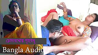Bangladeshi housewife in dirty group sex with aunt