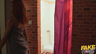 Fake Hostel - Sexy Thick Girl with Big Tits Squirts Cum on Best Friend's Face