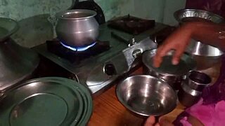 Aunty's Hardcore Outdoor Bang with Stepbrother Shows Hairy Pussy