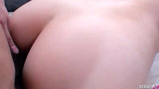 japanese step-daughter with perfect natural tits seduces for first pov creampie